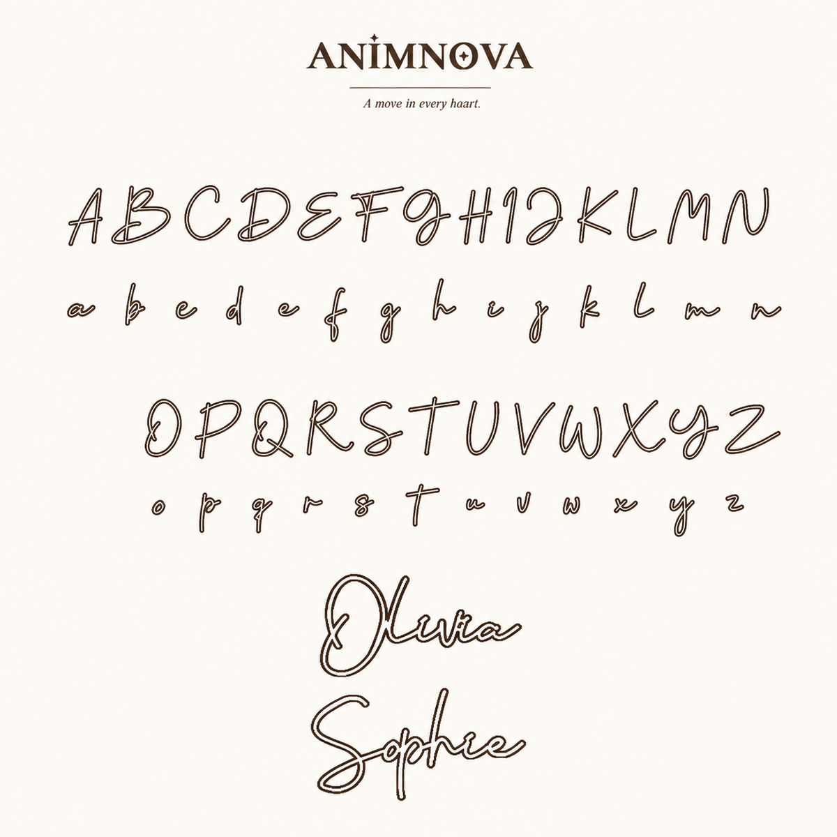 Signature Name Necklace — Stainless Steel