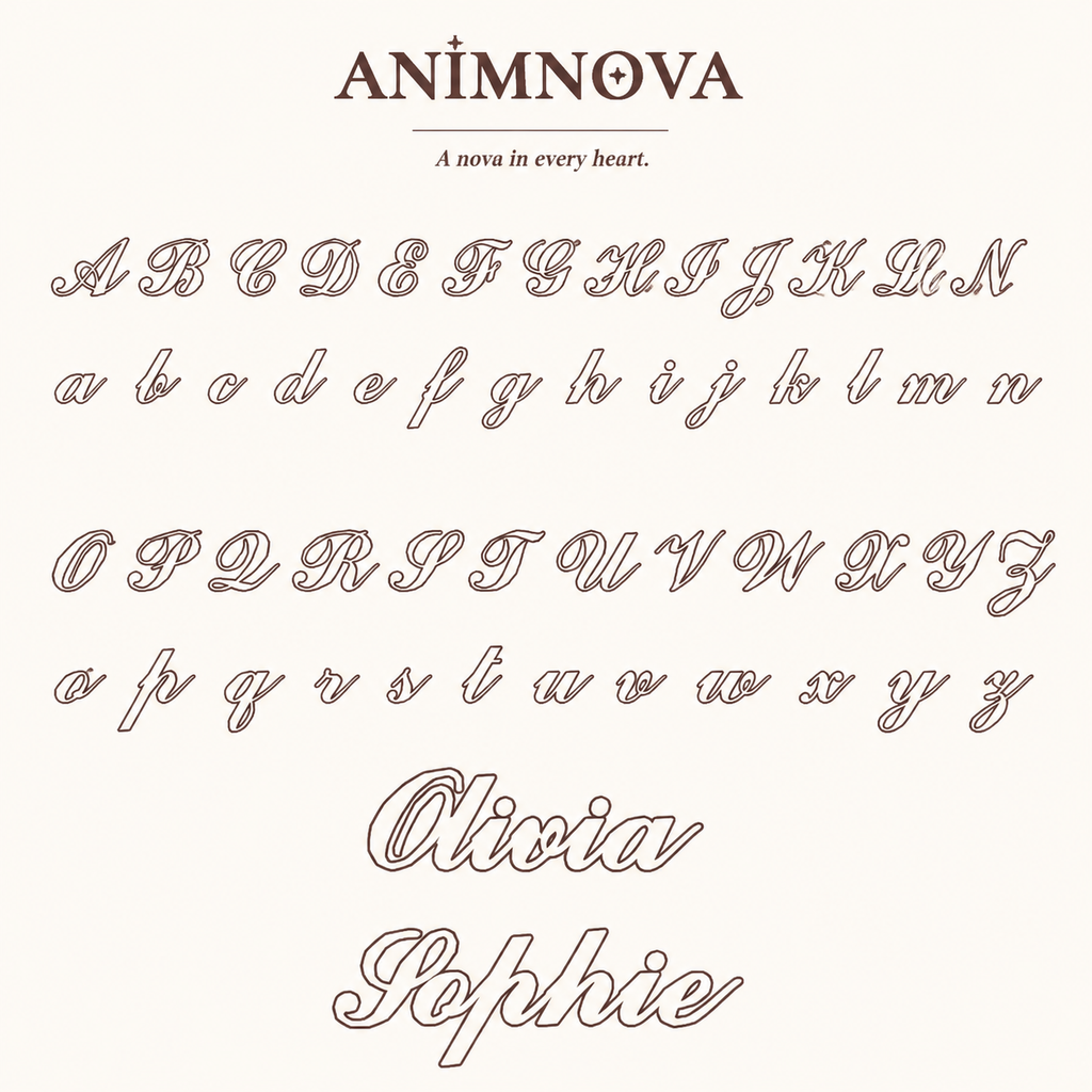 Light Script Name Necklace — Stainless Steel