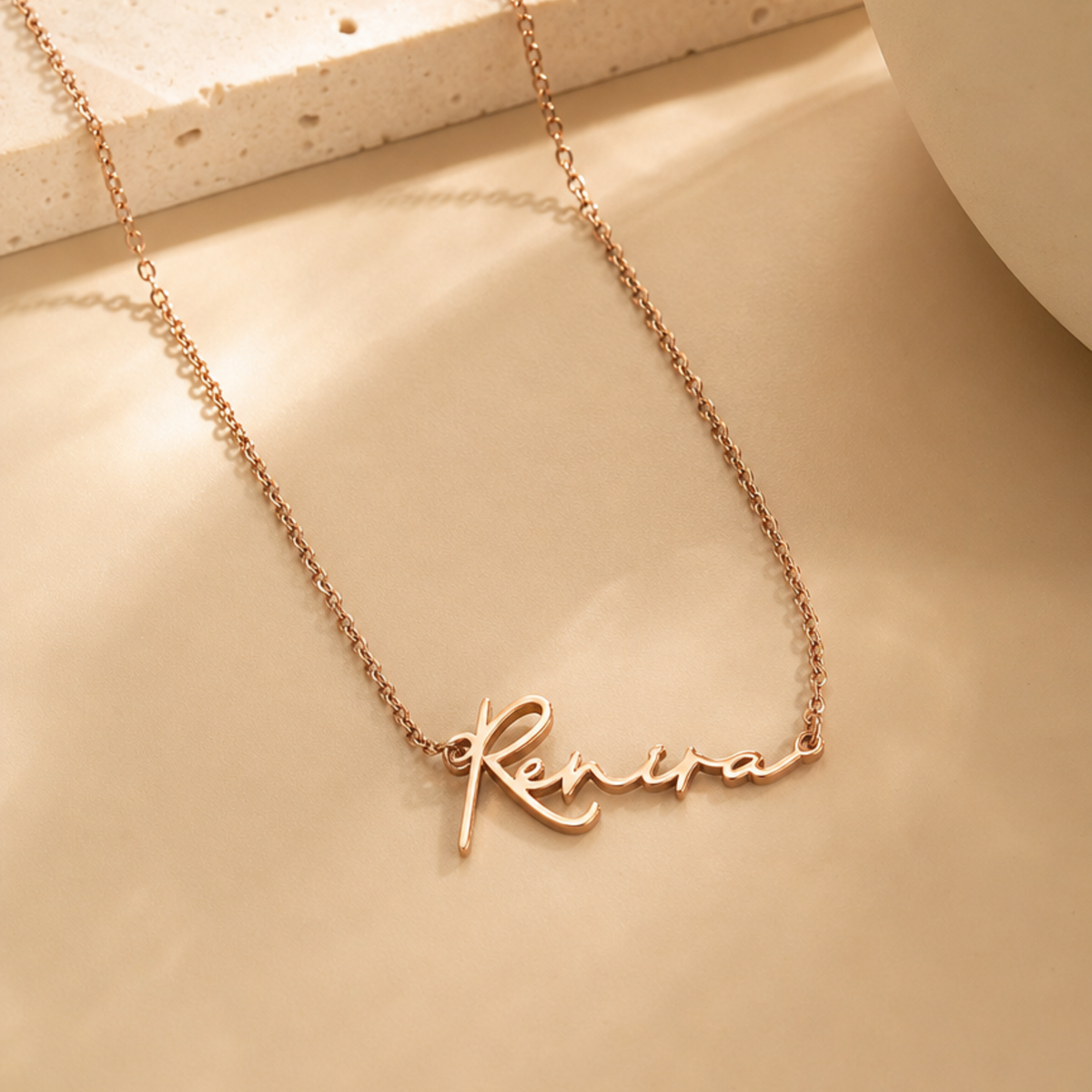 Signature Name Necklace — Stainless Steel