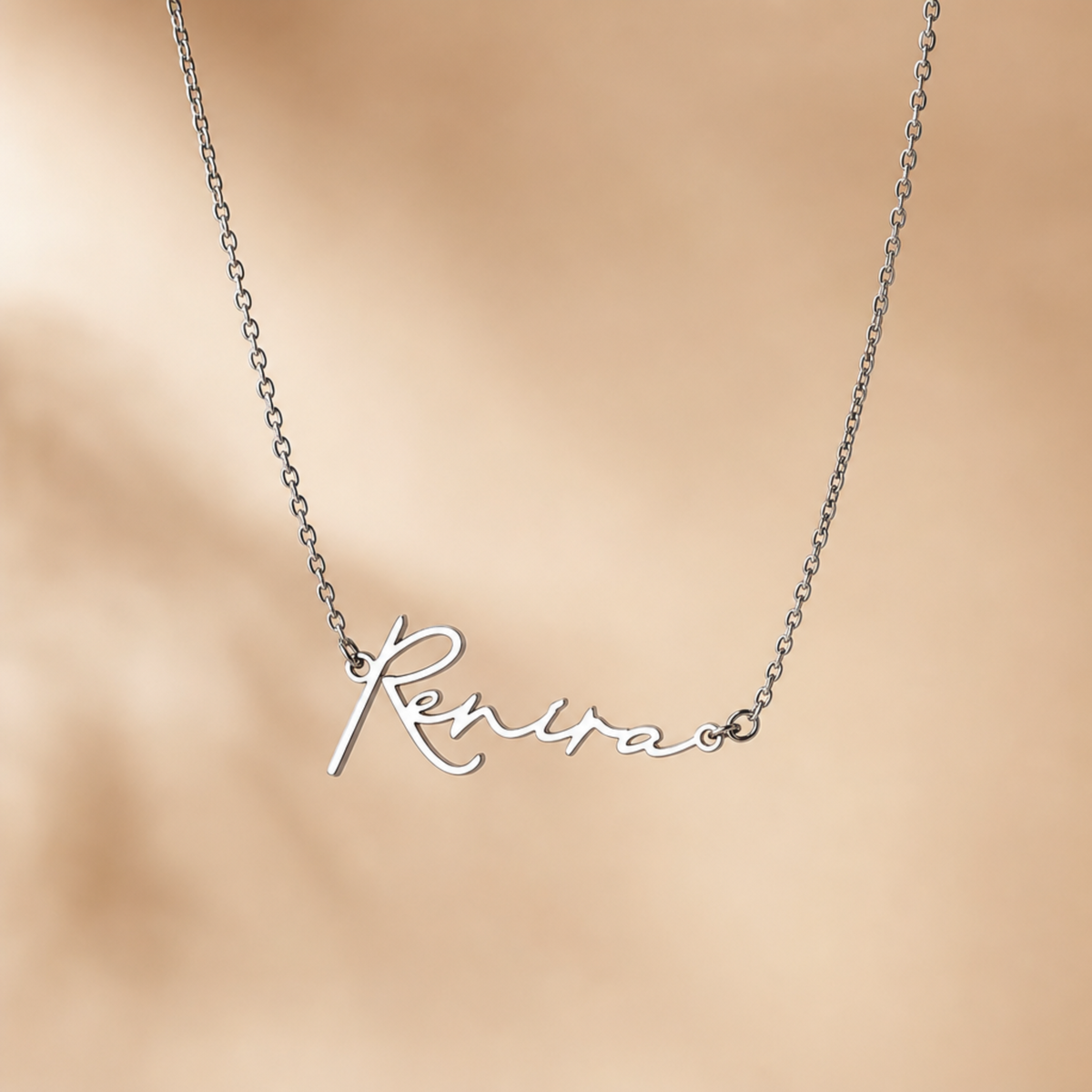 Signature Name Necklace — Stainless Steel