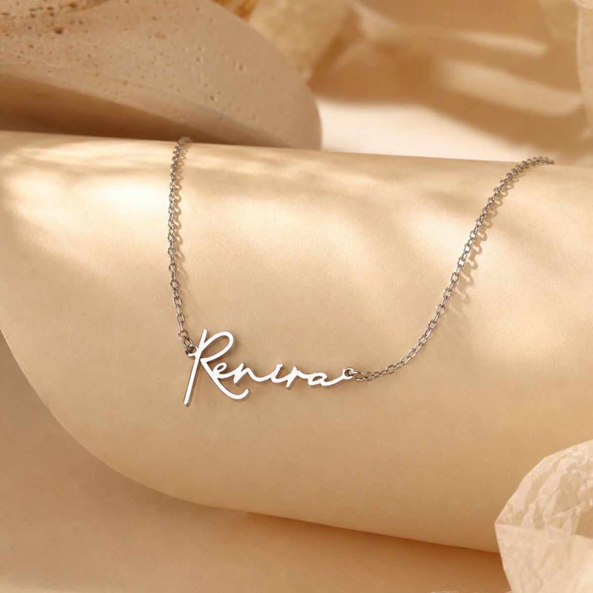 Signature Name Necklace — Stainless Steel