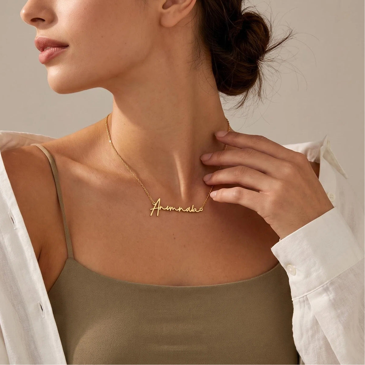 Design Your Own Name Necklace — Stainless Steel