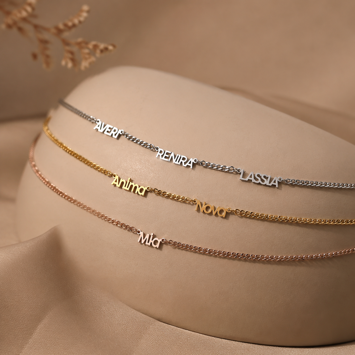 Cuban Link Name Necklace — Up to 6 Names | Stainless Steel