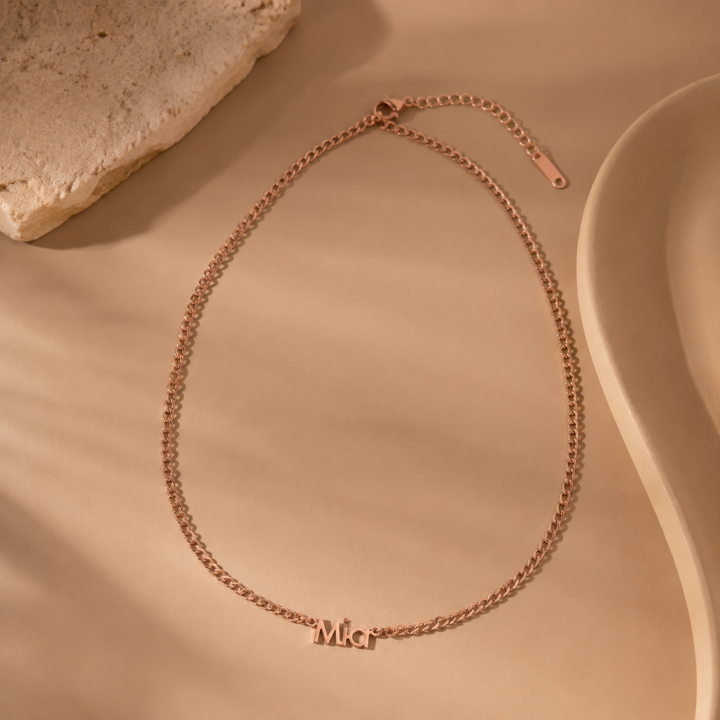 Cuban Link Name Necklace — Up to 6 Names | Stainless Steel