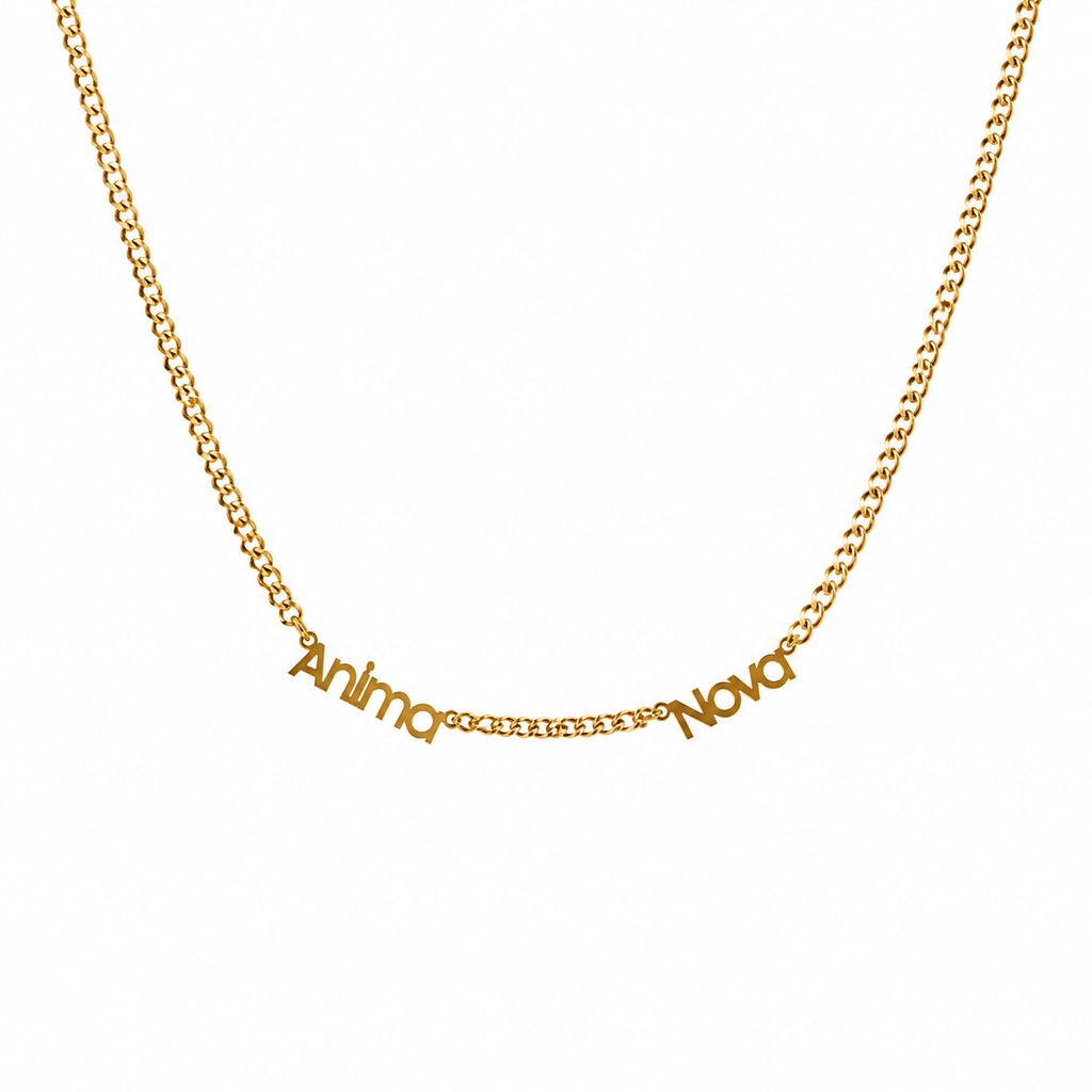 Cuban Link Name Necklace — Up to 6 Names | Stainless Steel