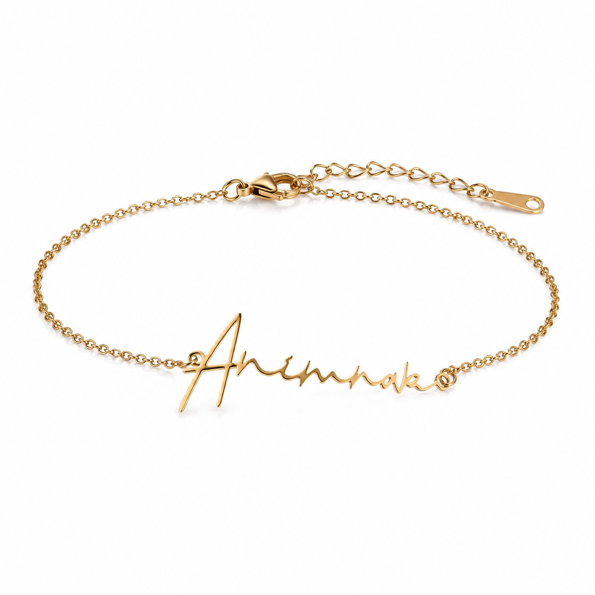 Signature Name Bracelet — Stainless Steel