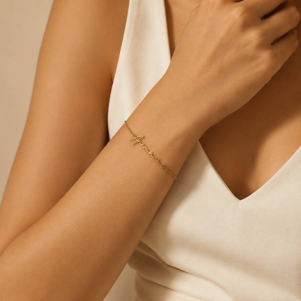 Signature Name Bracelet — Stainless Steel