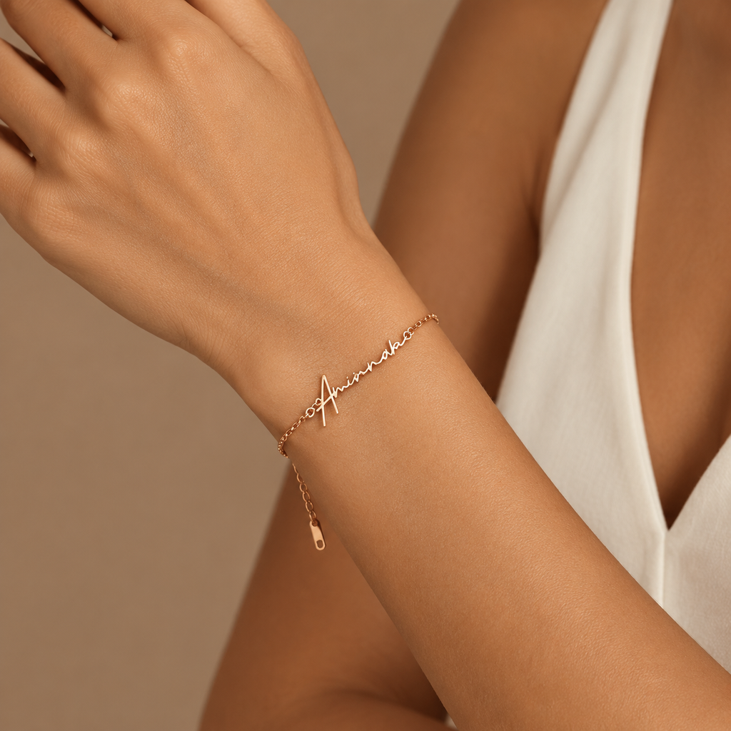 Signature Name Bracelet — Stainless Steel