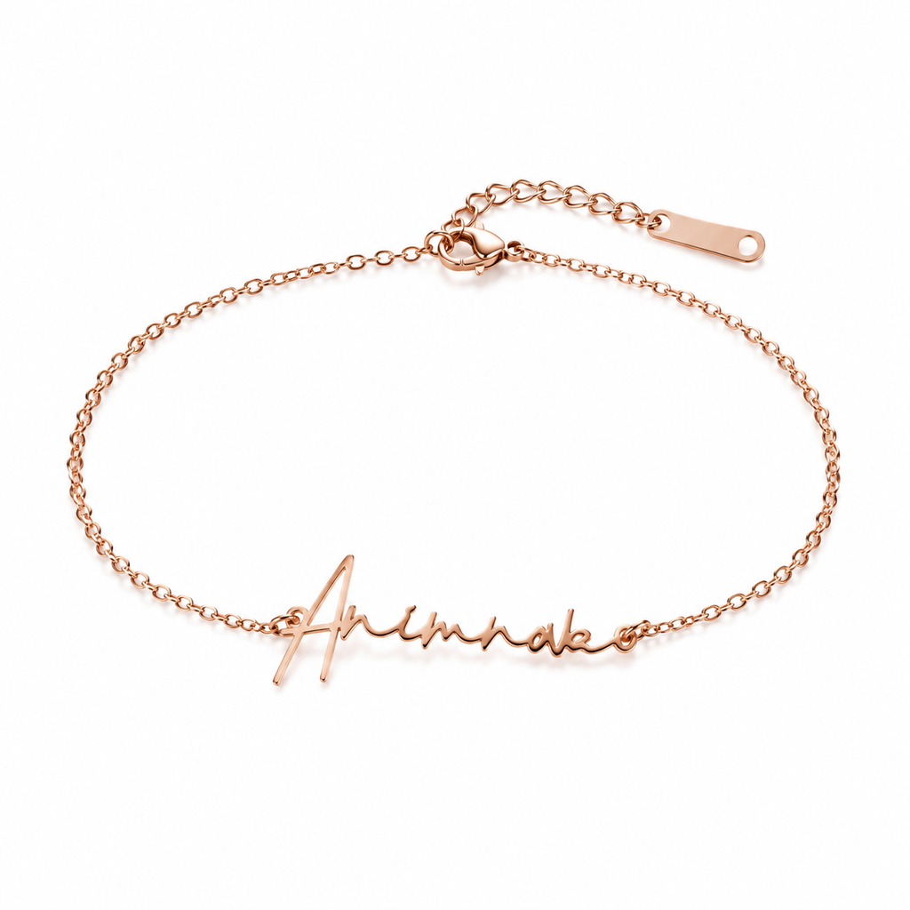 Signature Name Bracelet — Stainless Steel