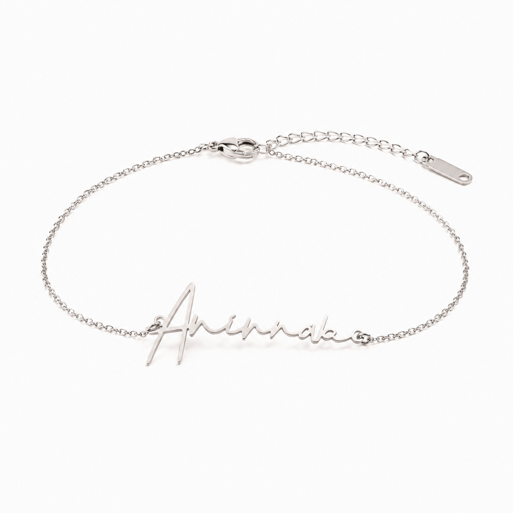 Signature Name Bracelet — Stainless Steel