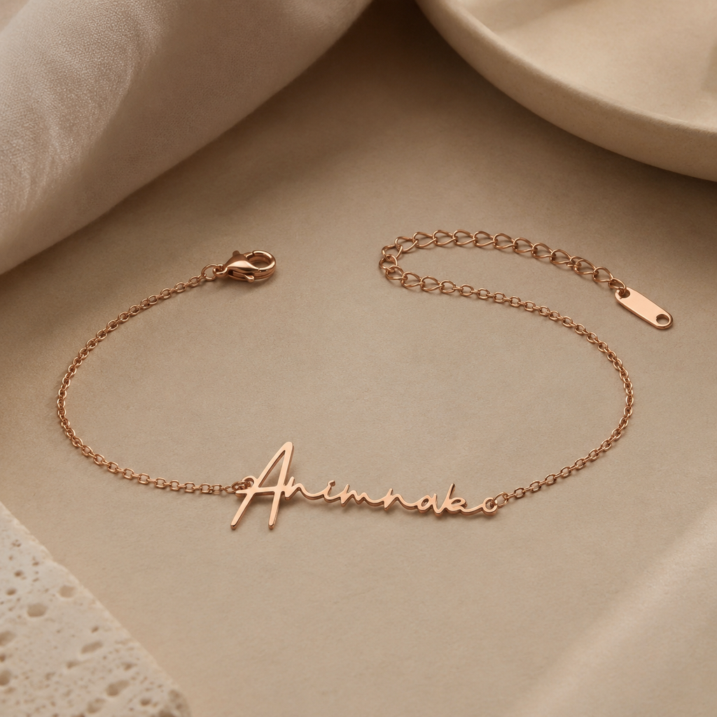 Signature Name Bracelet — Stainless Steel