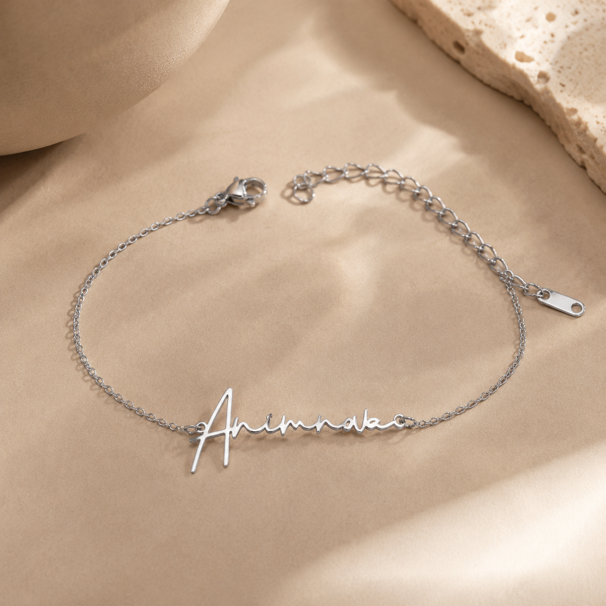Signature Name Bracelet — Stainless Steel