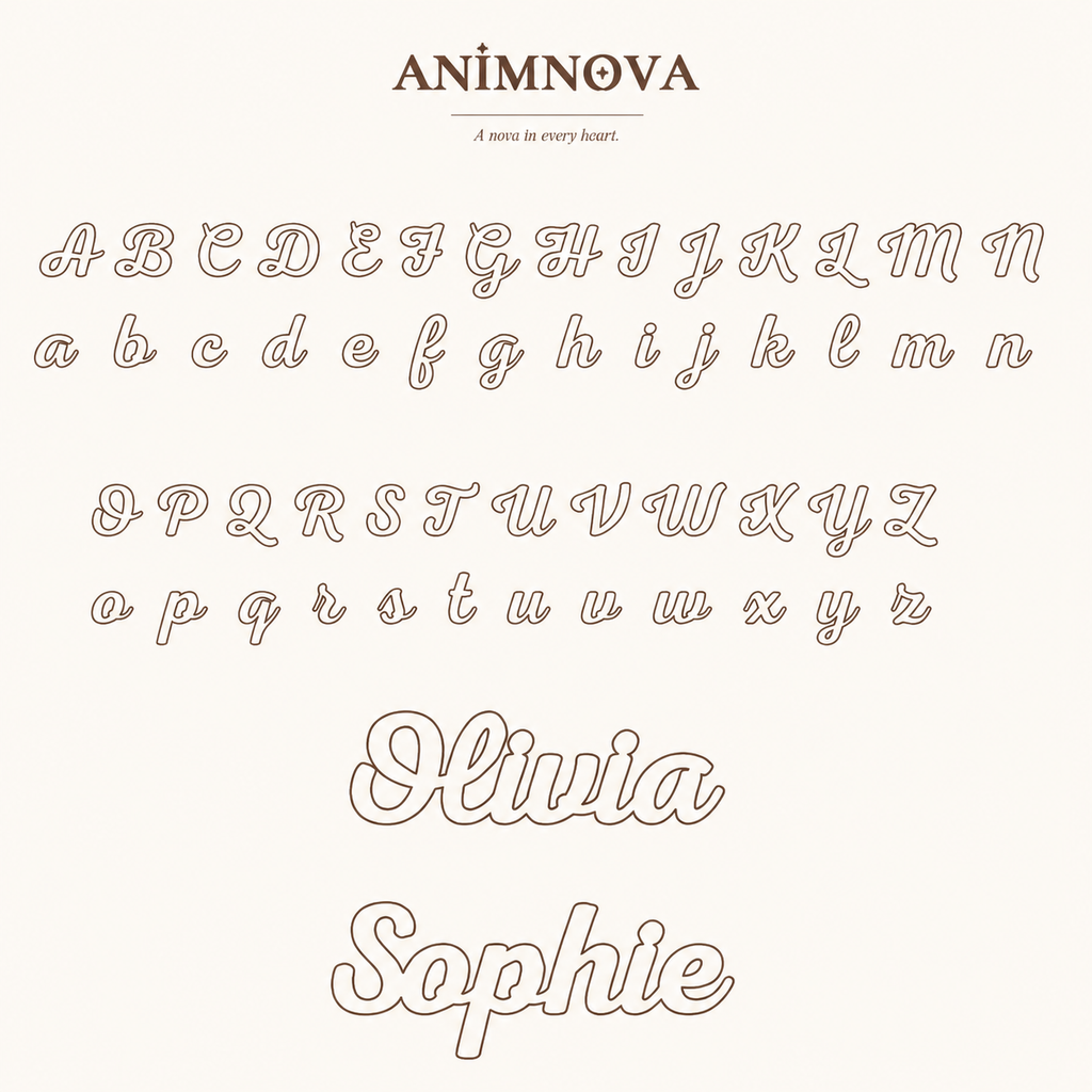 Handwritten Pearl Chain Name Necklace — Stainless Steel